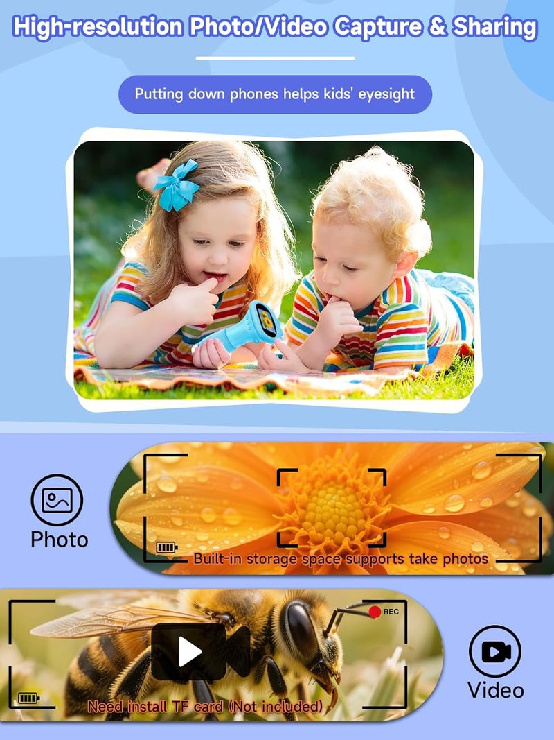 Acoath Microscope for Kids, 1000X Handheld Digital Miniscope with 2.0" Screen, Portable Pocket Microscope Education Toys Christmas Gifts for Age 3 4 5 6 7 8 9 10 Girls Boys - Image 4